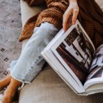 person holding a book