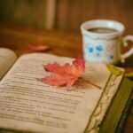 leaves, coffee, cup