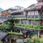 blue and orange building